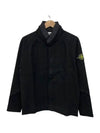 Wappen Zip Up Hoodie Black - STONE ISLAND - BALAAN 2