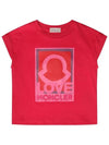 Kids Love Print T Shirt 8P00001899WA 562 - MONCLER - BALAAN 2