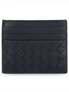 Intrecciato Weaving Card Wallet Navy - BOTTEGA VENETA - BALAAN 2