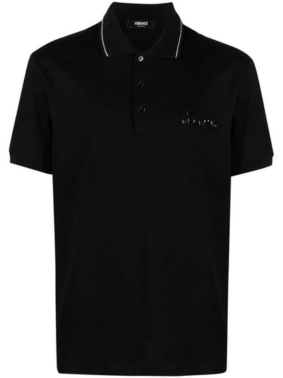 Nautical Logo Decorated Polo Shirt 10139101A09839 - VERSACE - BALAAN 2