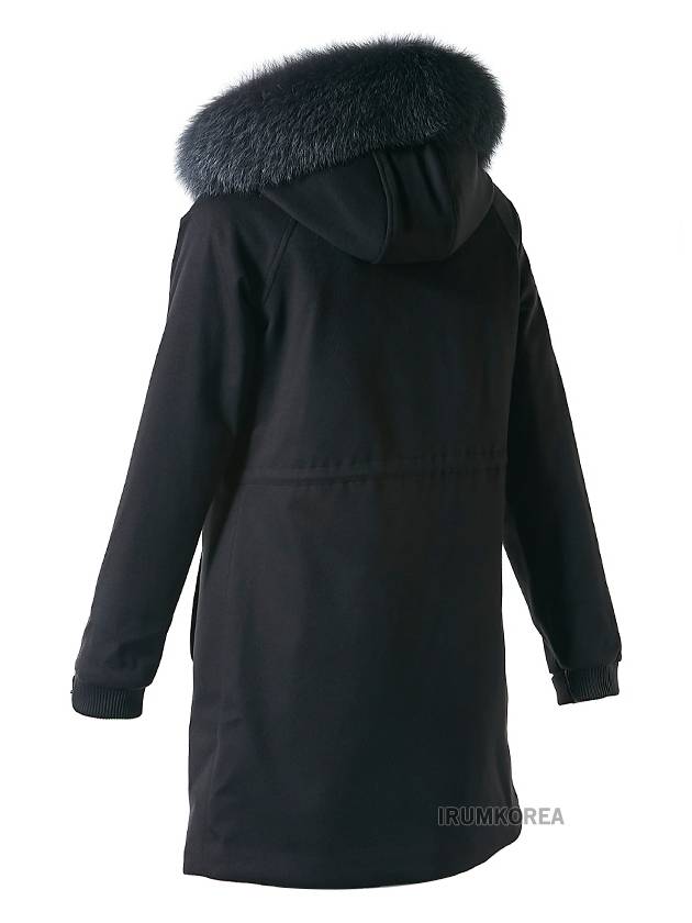 Cashmere Storm System Icery Long Parka Black - LORO PIANA - BALAAN 5