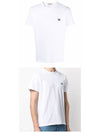 Grey Fox Head Patch Classic Short Sleeve T-Shirt White - MAISON KITSUNE - BALAAN 5