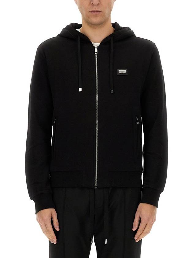 drawstring zip-up hoodie G9IF0TG7JYX - DOLCE&GABBANA - BALAAN 2