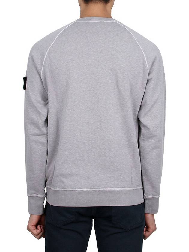 Garment Dyed Malfile Crewneck Sweatshirt Grey Heather - STONE ISLAND - BALAAN 5