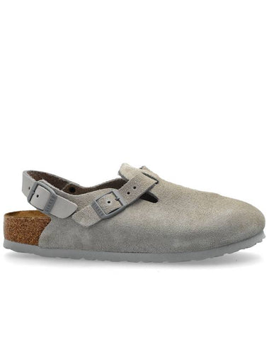 Birkenstock Shoes Tokio II Suede, Women's, Grey - BIRKENSTOCK - BALAAN 1