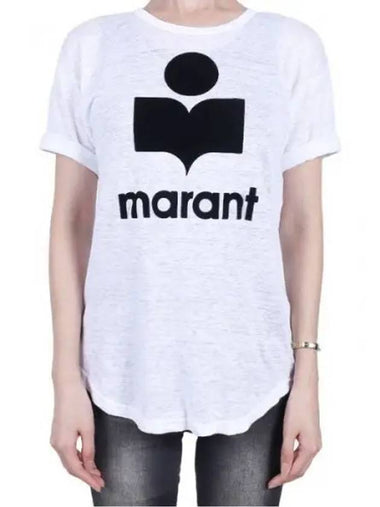 Women s Coldy Short Sleeve T Shirt White TS0004FA A1N09E 20WH 1120435 - ISABEL MARANT - BALAAN 1