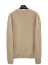 Men's Big Fox Head Classic Pullover Knit Top Beige - MAISON KITSUNE - BALAAN 3