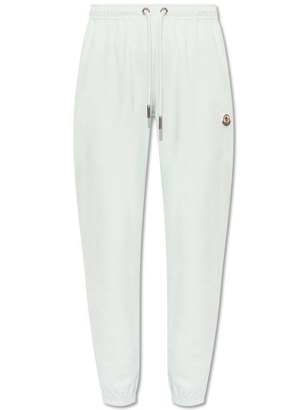 Moncler Cotton Sweatpants, Women's, Light Blue - MONCLER - BALAAN 1