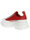 Women's Tread Slick Low Top Sneakers White Red - ALEXANDER MCQUEEN - BALAAN 4