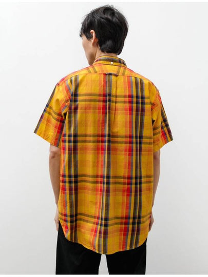 Cotton Gold Plaid Popover BD Shirt - ENGINEERED GARMENTS - BALAAN 2