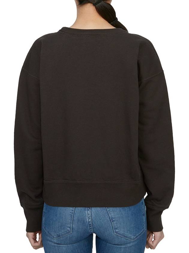 Mobyli Logo Sweatshirt Black - ISABEL MARANT ETOILE - BALAAN 4