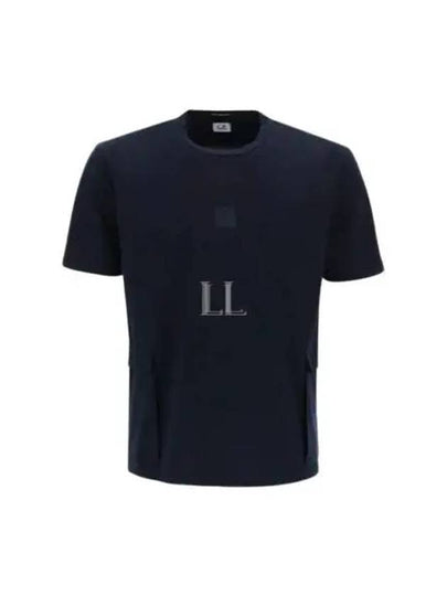 Metropolis Pocket Jersey Short Sleeve T-Shirt Navy - CP COMPANY - BALAAN 2