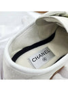 Sneakers CC Logo Velvet Calfskin Suede White G45996 - CHANEL - BALAAN 7