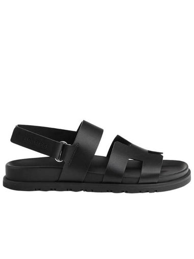 Genius Calfskin Sandals Noir - HERMES - BALAAN 1