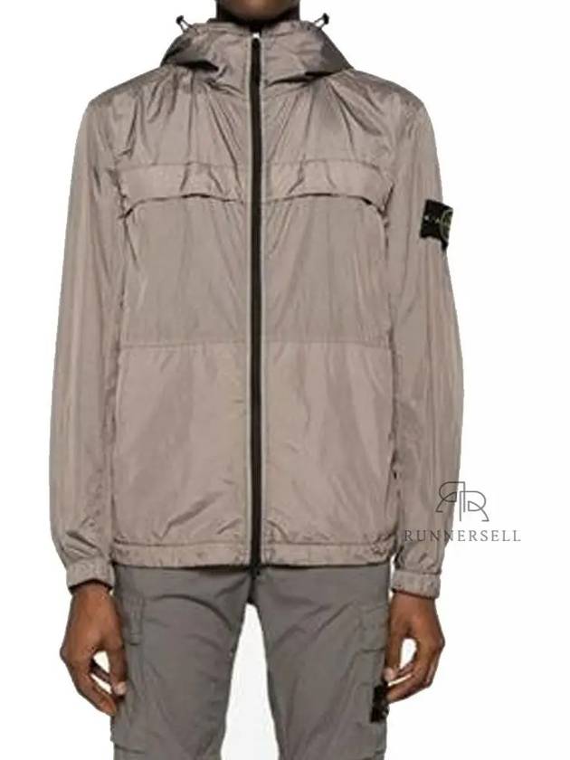 Crinkle Reps Hooded Jacket Brown - STONE ISLAND - BALAAN 2