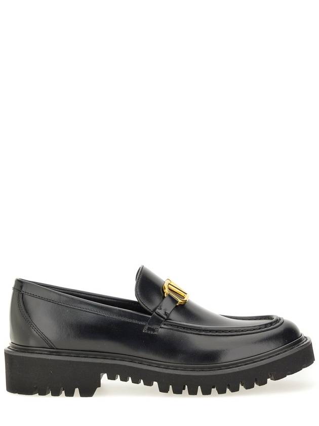 V Logo Signature Chunky Loafers Black - VALENTINO - BALAAN 3