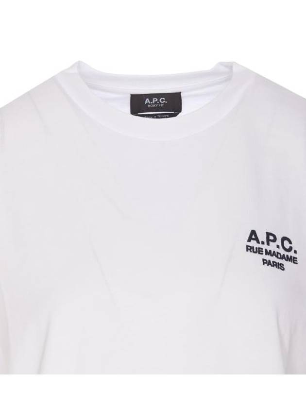 Boxy Rue Madame Short Sleeve T-Shirt White - A.P.C. - BALAAN 5