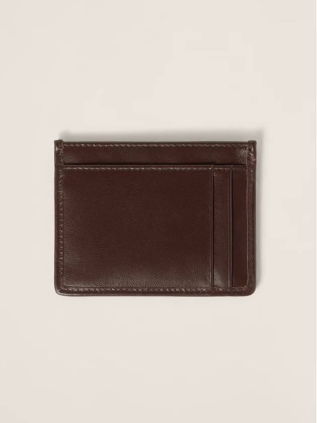 Materasse card wallet powder dark brown - MIU MIU - BALAAN 3