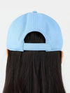 Embroidered Logo Drill Ball Cap Blue - MIU MIU - BALAAN 3