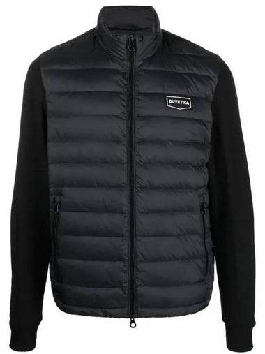 FOSSI lightweight padded layered jacket black - DUVETICA - BALAAN 1