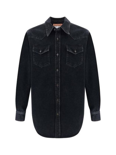 Karty Denim Long Sleeve Shirt Black - ACNE STUDIOS - BALAAN 2