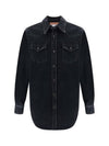 Karty Denim Long Sleeve Shirt Black - ACNE STUDIOS - BALAAN 1