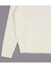 Men's slim fit white round wool knit ANIT104 - IKALOOOK - BALAAN 4