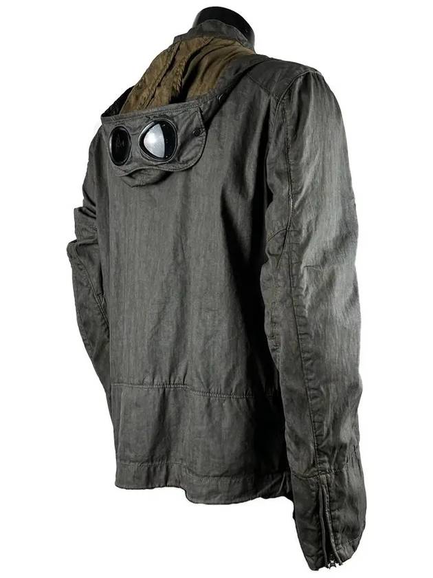 11WM25017 A02 SL02 Linen Gray Goggle Hooded Jacket - CP COMPANY - BALAAN 5