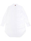 RWB Cotton Shirt Dress White - THOM BROWNE - BALAAN 3