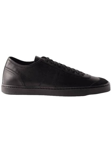 Linoleum Leather Low-Top Sneakers Black - LEMAIRE - BALAAN 1