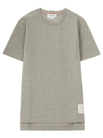 Men's Side Slit Relaxed Short Sleeve T-Shirt Light Grey - THOM BROWNE - BALAAN 2