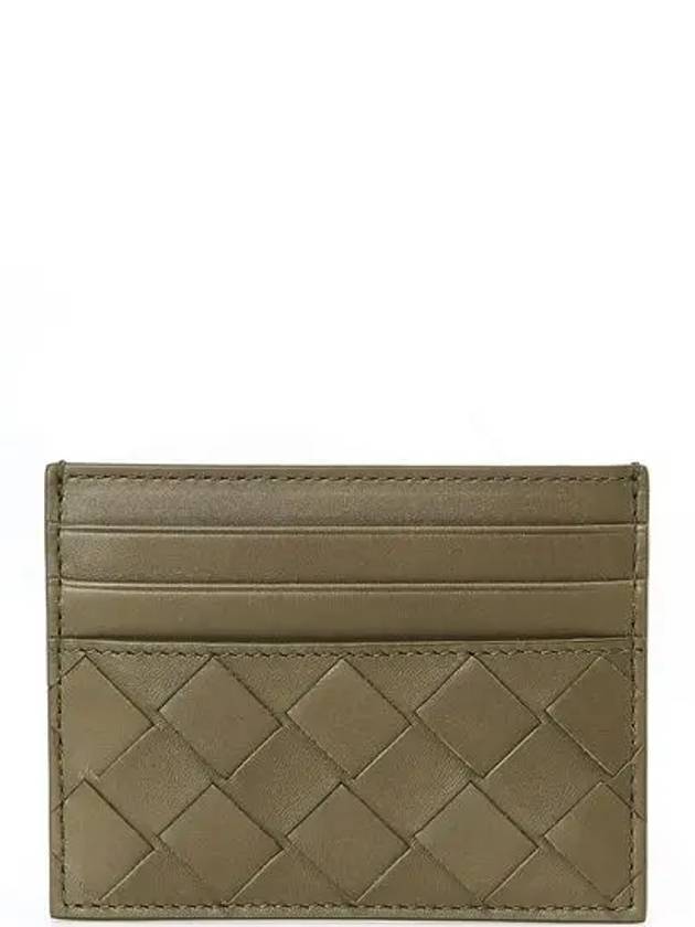 Intrecciato Leather Card Wallet Mud - BOTTEGA VENETA - BALAAN 2