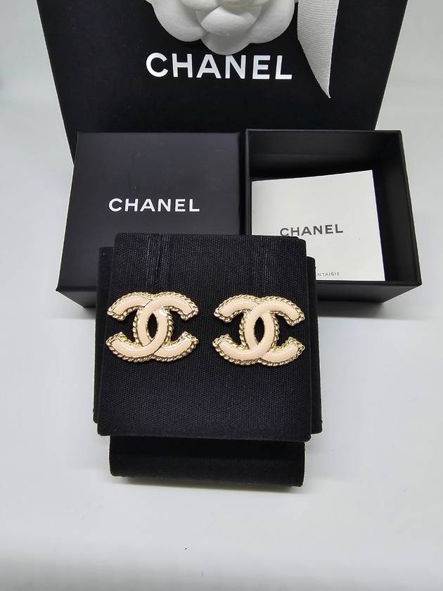 CC logo rose gold women s earrings ABC528 - CHANEL - BALAAN 6