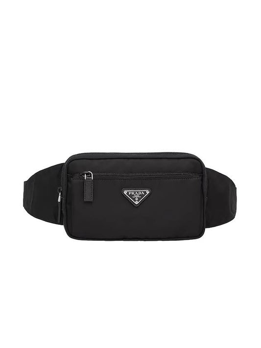 Re nylon triangle logo black belt bag 2VL977 2DMG F0002 - PRADA - BALAAN 1