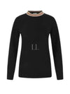 Cashmere Knit Top Black - BURBERRY - BALAAN 2