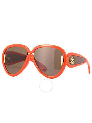 Loewe Brown Oversized Ladies Sunglasses LW40132I 42E 65 - LOEWE - BALAAN 1