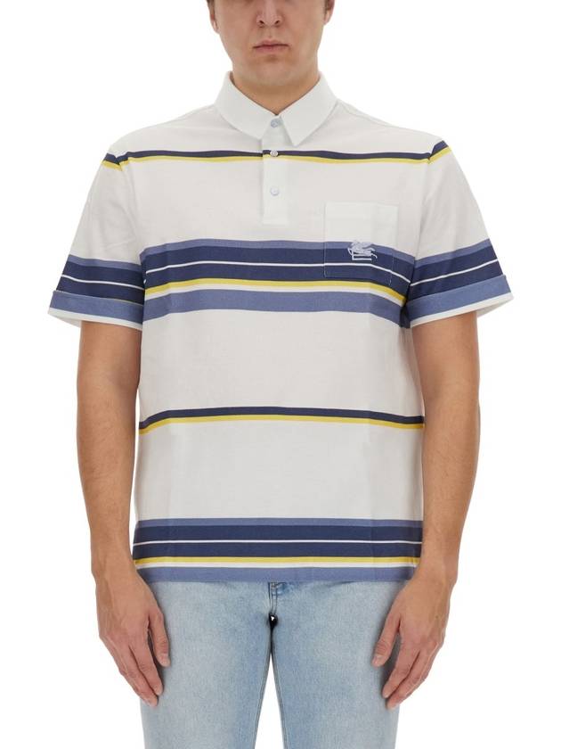 POLO SHIRT WITH PEGASUS EMBROIDERY - ETRO - BALAAN 1