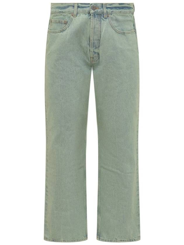 Denim Straight Pants PMYA040S24DEN0015103 - PALM ANGELS - BALAAN 2