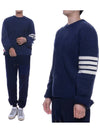 Diagonal Armband Knit Top Navy - THOM BROWNE - BALAAN 2