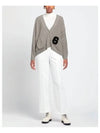 Number Patch Cardigan Grey Melange - MAISON MARGIELA - BALAAN 3