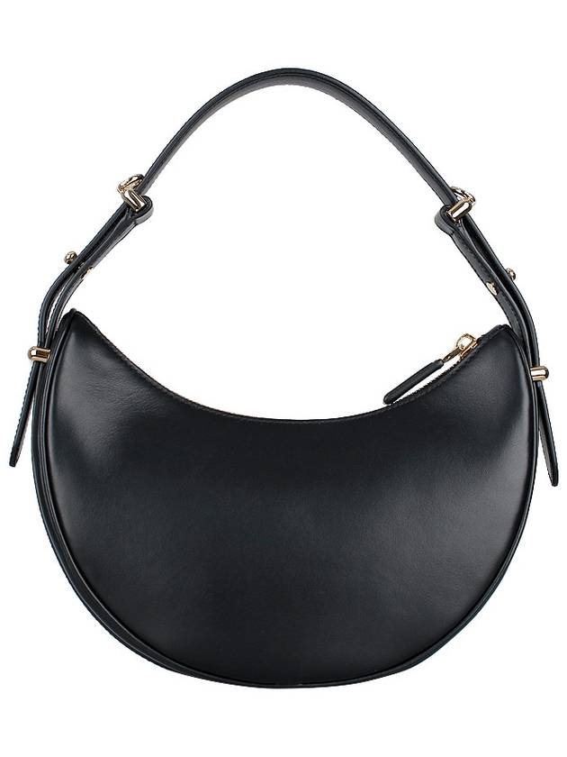 Arque Leather Shoulder Bag Black - PRADA - BALAAN 6