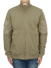 Felpa Aperta Zip-up Jacket Khaki - TEN C - BALAAN 2