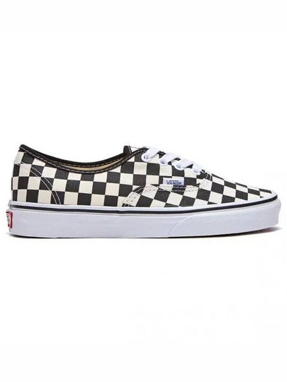 Authentic Golden Coast Checkerboard Low Top Sneakers Black - VANS - BALAAN 2