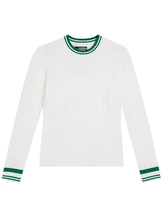 Women's BREE Long Sleeve Knit Sweater White - J.LINDEBERG - BALAAN 1