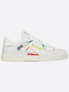 VLTN Logo Rainbow Banding Low-Top Sneakers White - VALENTINO - BALAAN 3