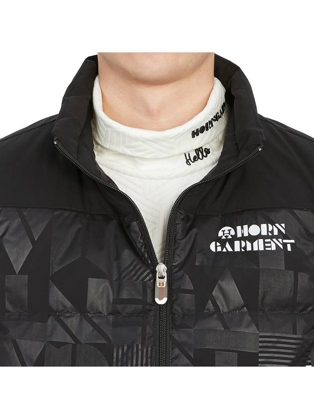 Logo Down Vest Black - HORN GARMENT - BALAAN 9