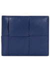 Intrecciato Cassette Half Wallet Blue - BOTTEGA VENETA - BALAAN 2