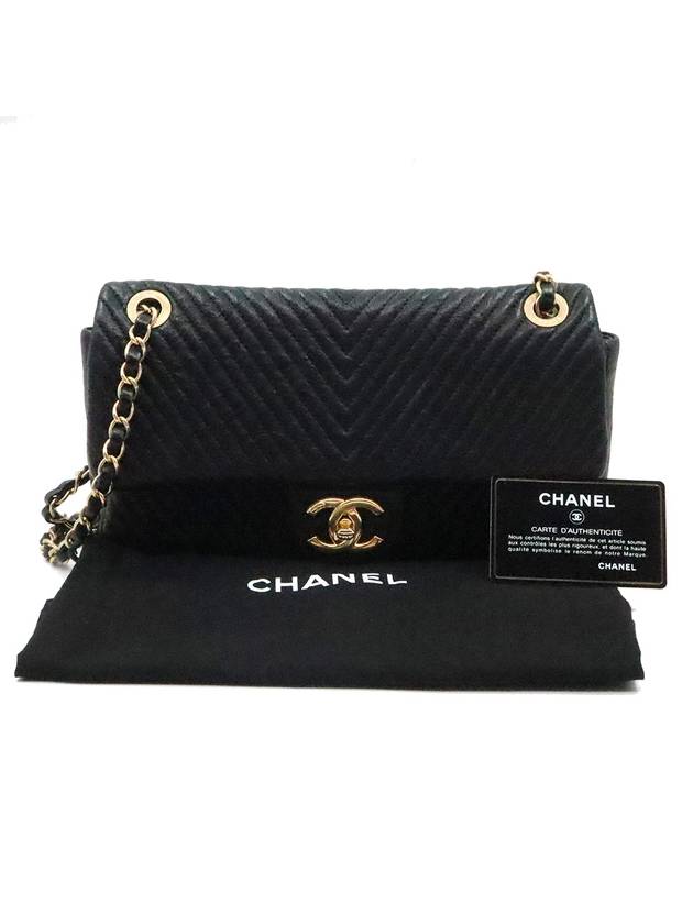 Women s Chanel Black COCO Logo Chevron Medium Calfskin Chain Shoulder Bag 21st Unit gt Gangbuk used luxury goods - CHANEL - BALAAN 3