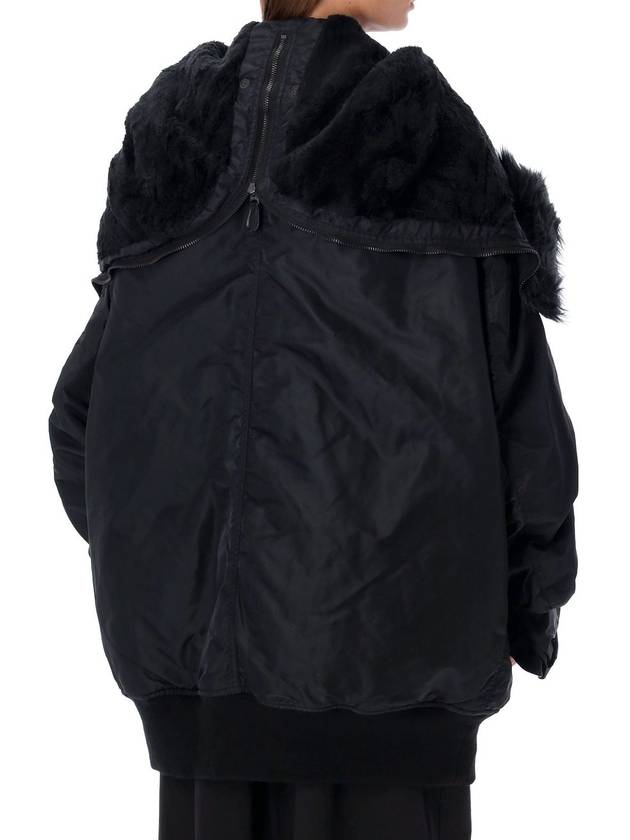 Oversized bomber jacket with faux fur collar - JUNYA WATANABE - BALAAN 2