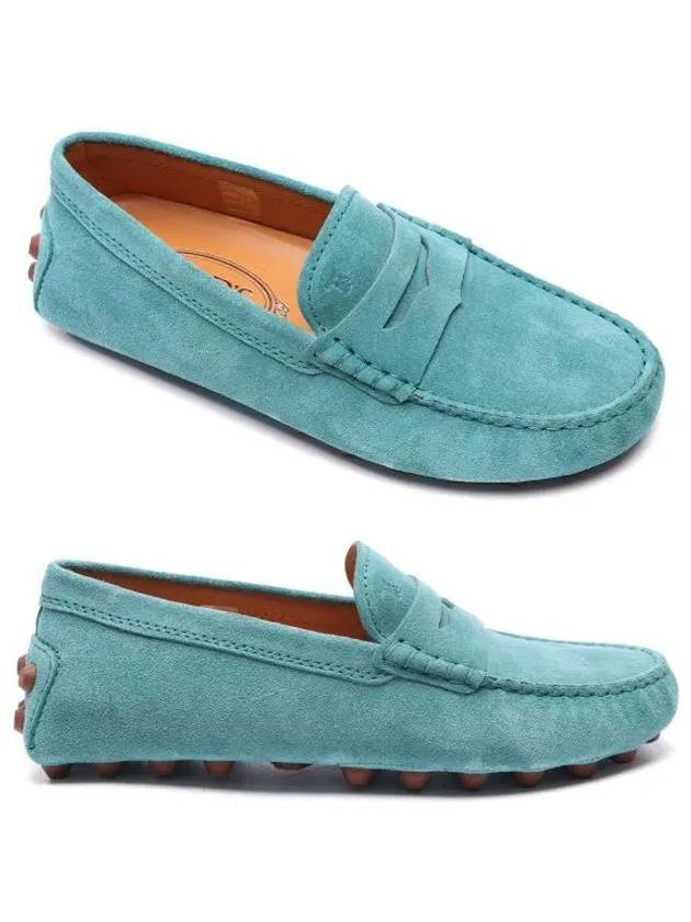 Gommino Bubble Suede Driving Shoes Green - TOD'S - BALAAN 2